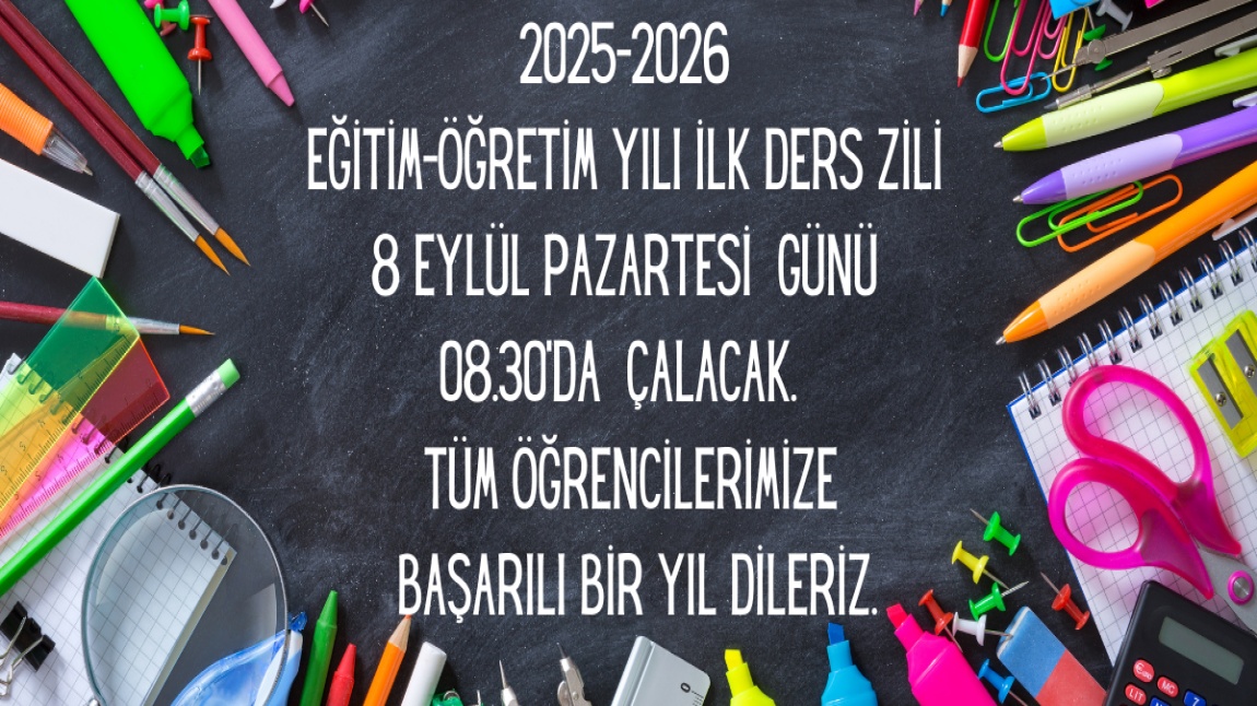 2025-2026 EĞİTİM ÖĞRETİM YILI BAŞLIYOR.